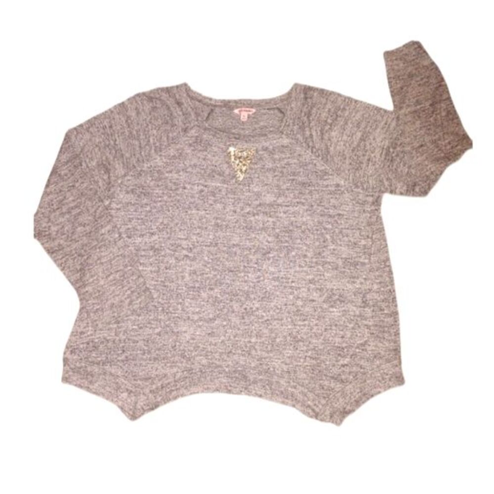Juicy Couture Heather Gray Asymmetrical Hem Sweater size‎ XL.
